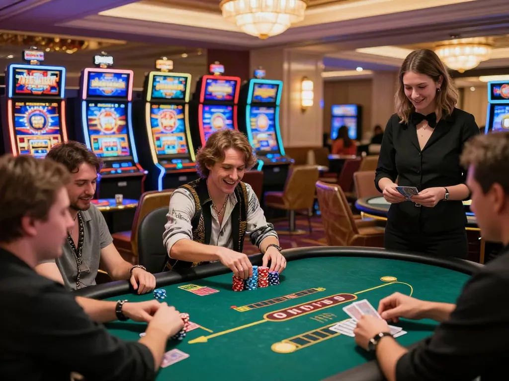 Players enjoying the thrill of a casino not on GamStop UK.