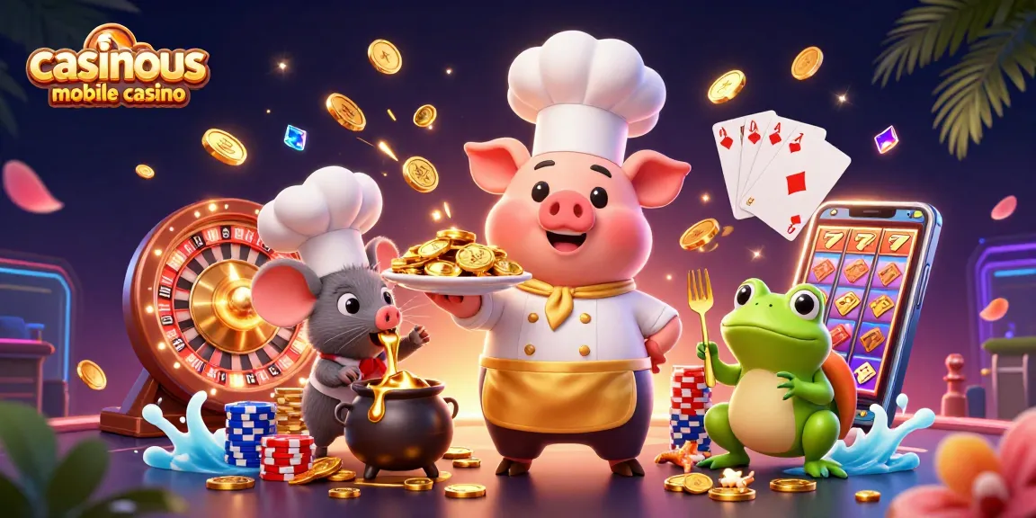 Experience the excitement of casinous mobile casino with vibrant characters and immersive gaming elements!