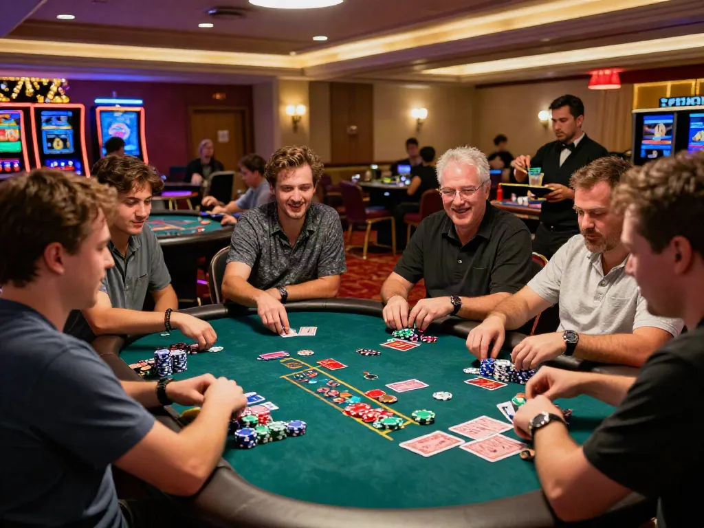 Players engaged in exciting games at a casino not on gamstop uk.