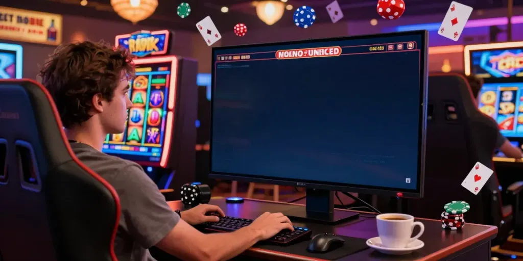 Engaging player experience at a casino not on gamstop uk showcasing vibrant slot games and lively virtual atmosphere.