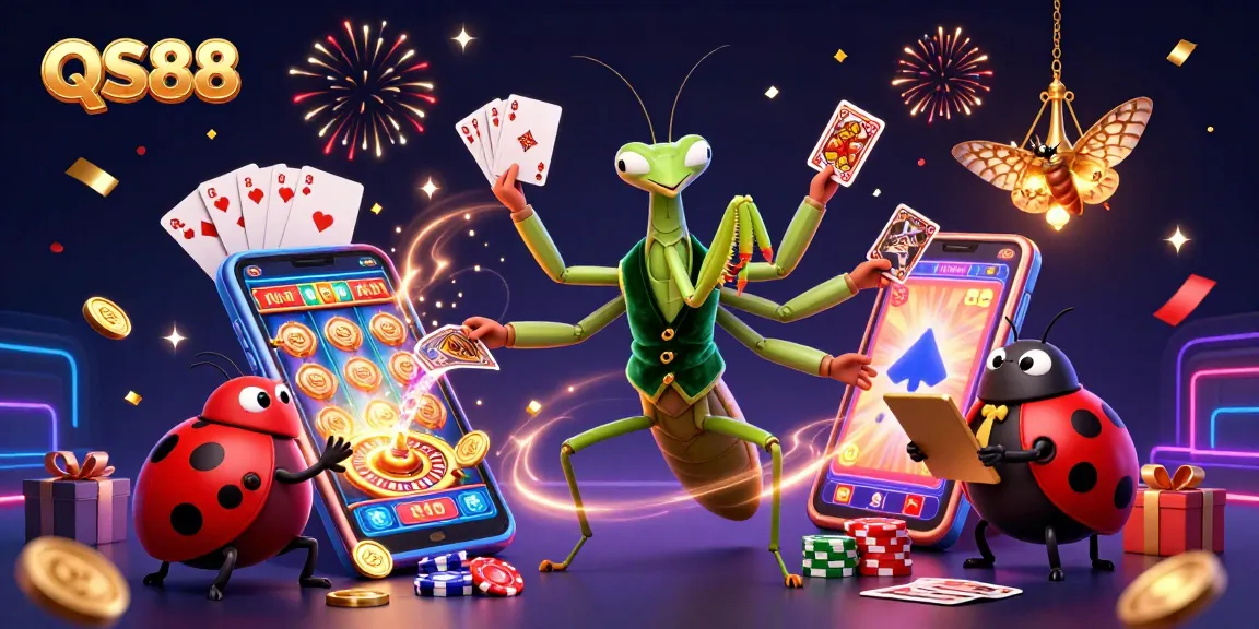 Experience QS88's thrilling world of casino gaming with vibrant characters and dynamic action.