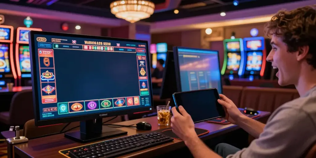 Engaging online gaming experience at a virtual casino not on Gamstop in the UK.